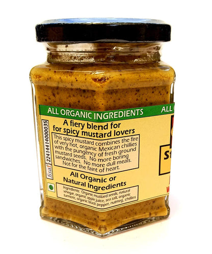 Stone Ground Mustard Paste - With Mexican Red Chilies - Extra Hot – George’s Gourmet Kitchen – 300gm