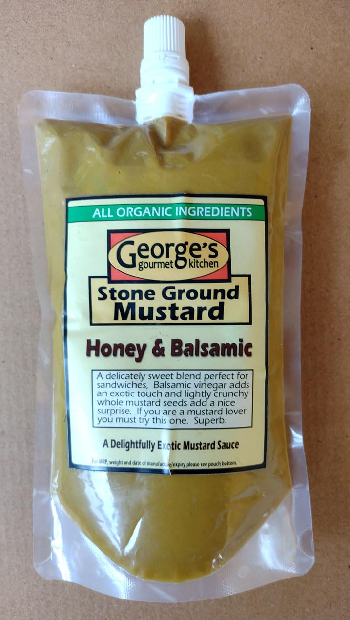 Stone Ground Mustard Paste – Honey & Balsamic – George’s Gourmet Kitchen – 250gm