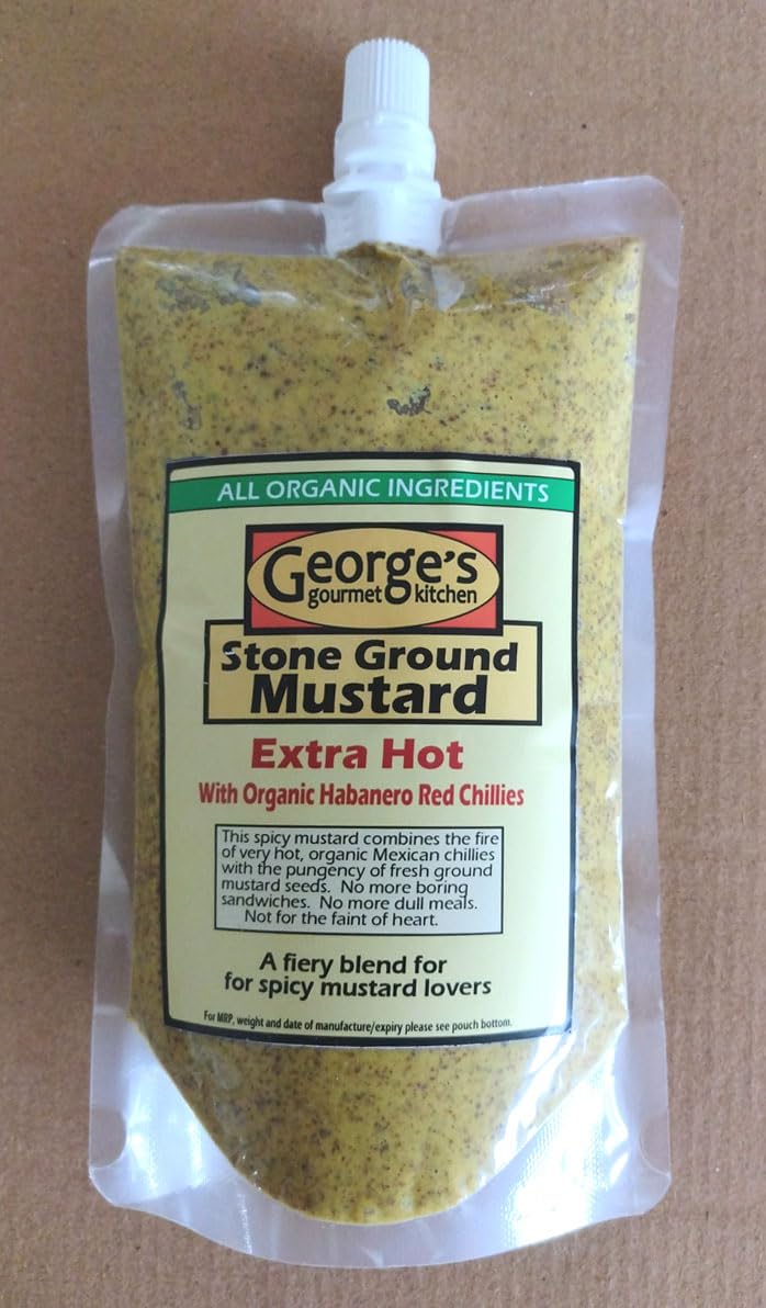 Stone Ground Mustard Paste - With Mexican Red Chilies - Extra Hot – George’s Gourmet Kitchen – 300gm