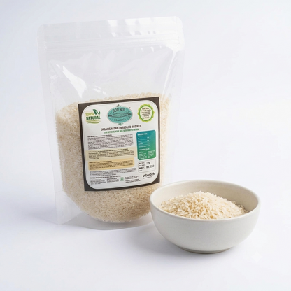 Rice | Straight From The Brahmaputra Valley Farms (Parboiled Bao) - Assam – USDA Organic – Low Glycemic Index Rice With High Nutrition - BOR-NOI ORGANICS – 1000gm