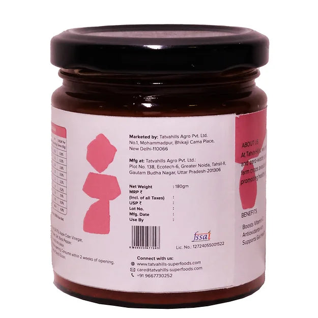 Sauce | Strawberry Gochujang Sauce – No Added Preservatives &amp; Additives Free – Tatva Hills – 180gm