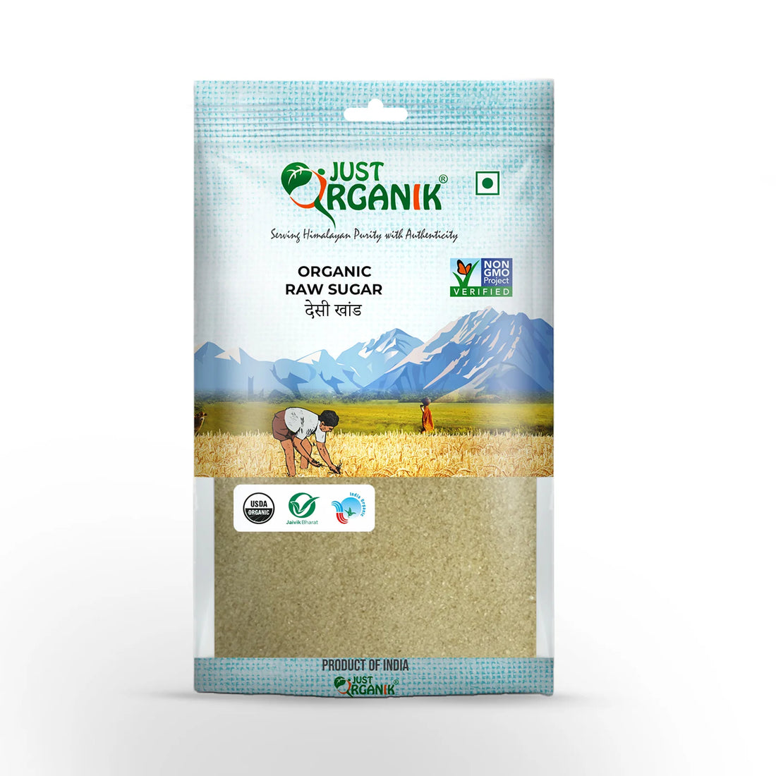 Sugar | Raw Sugar Unrefined - Just Organik – 500g