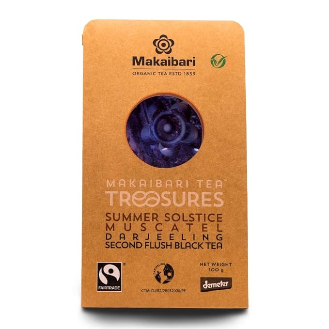 Tea | Summer Solstice Muscatel Organic Darjeeling Second Flush Black Tea - Makaibari - 100gm
