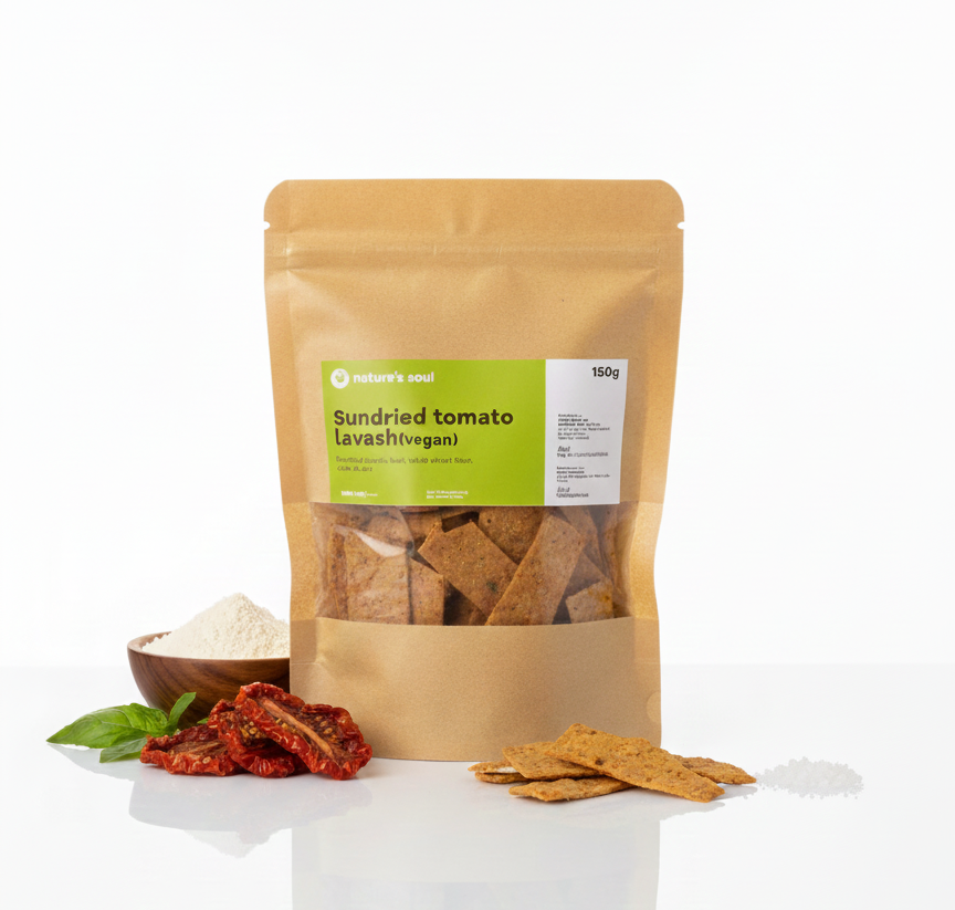 Sundried Tomato Lavash - Natural - Vegan - Nature&
