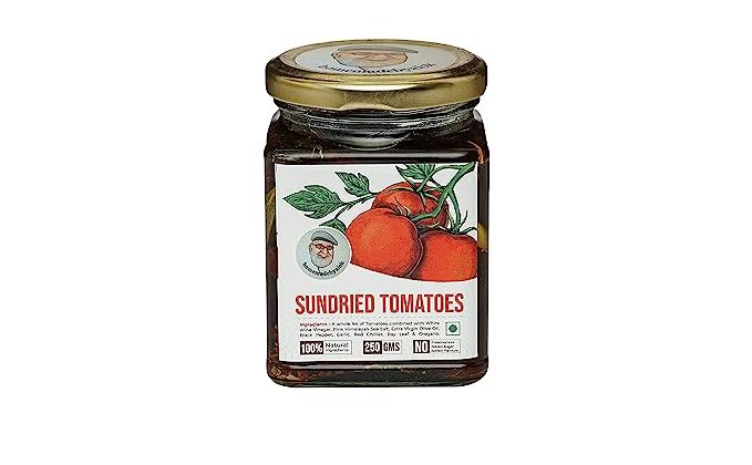 Sundried Tomatoes | Natural - No Preservatives, Sugar &amp; No Added Flavors - Kikaboni - 250gm