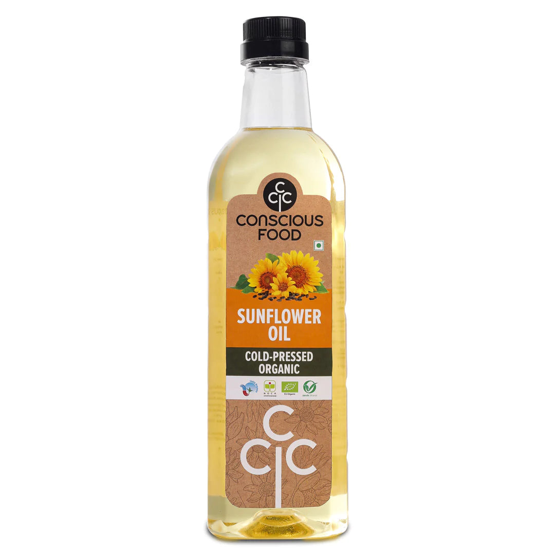 Sunflower Oil | Cold Pressed - Conscious Food - 1000ml