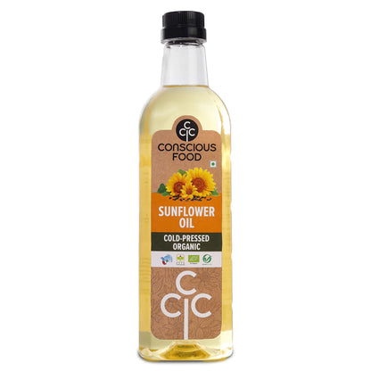 Sunflower Oil | Cold Pressed - Conscious Food - 1000ml