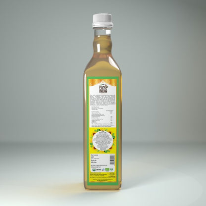 Sunflower Oil l Cold Pressed - Glass Bottle – MRT Organics – 500ml