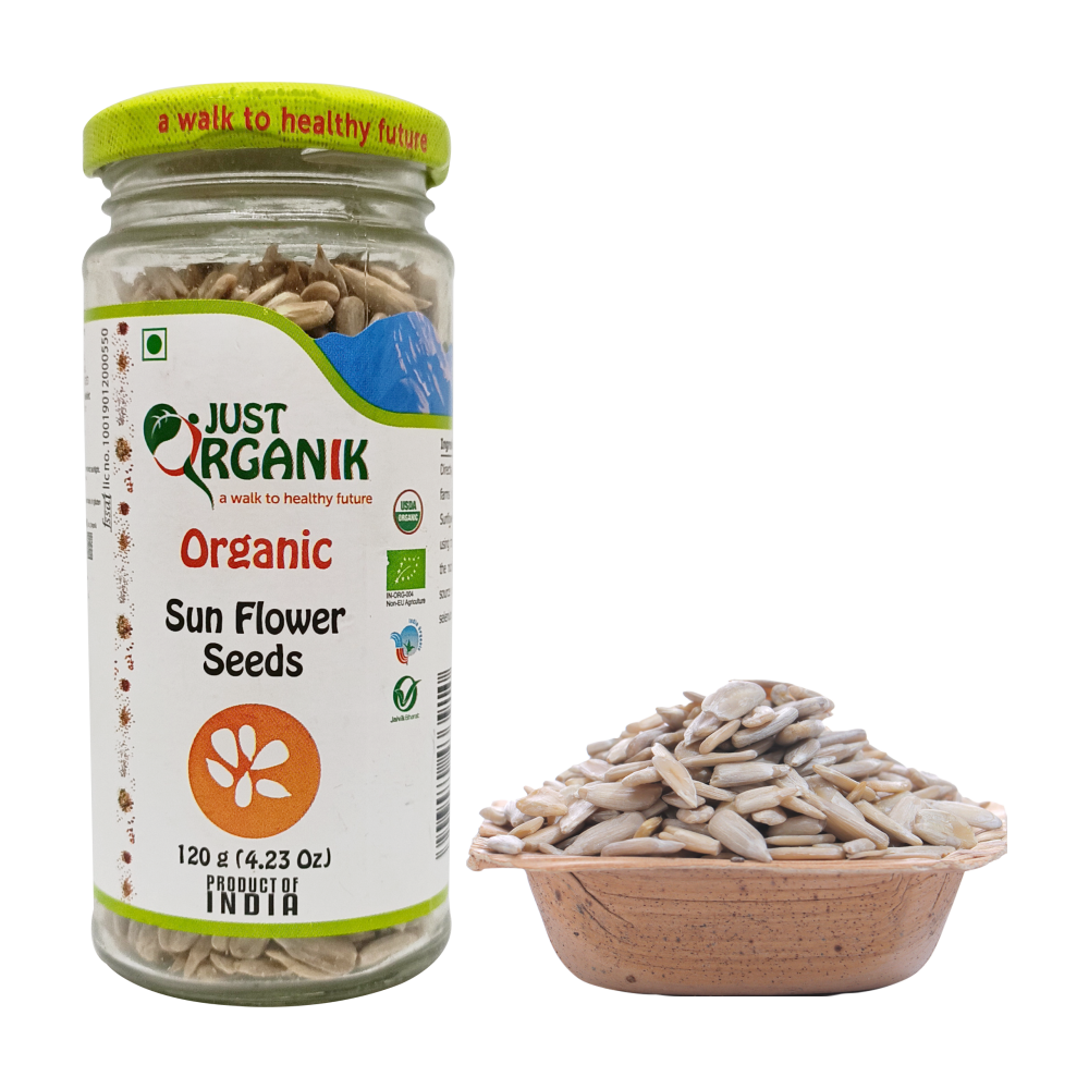 Sunflower Seed – Cold Pressed – Just Organik – 120gm