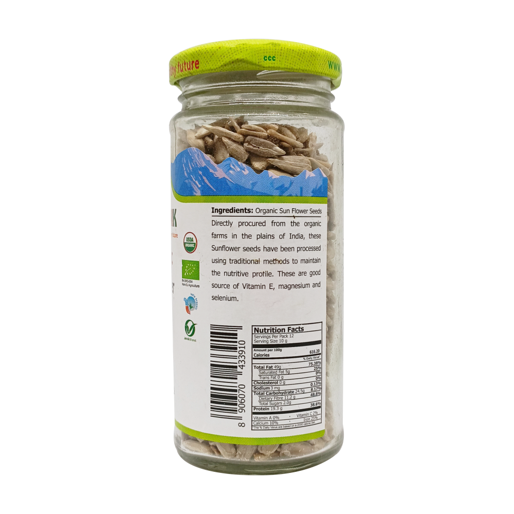 Sunflower Seeds | USDA Organic - Indian - Just Organik - 250gm
