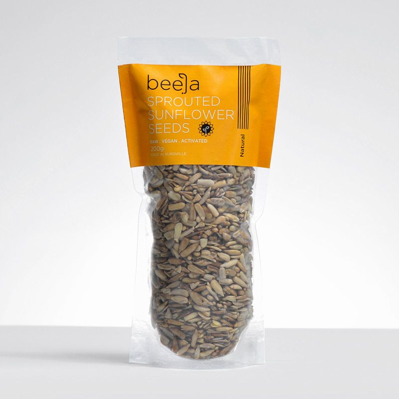 Sunflower Seeds | Sprouted – Raw – Natural – Vegan – Beeja – 200gm