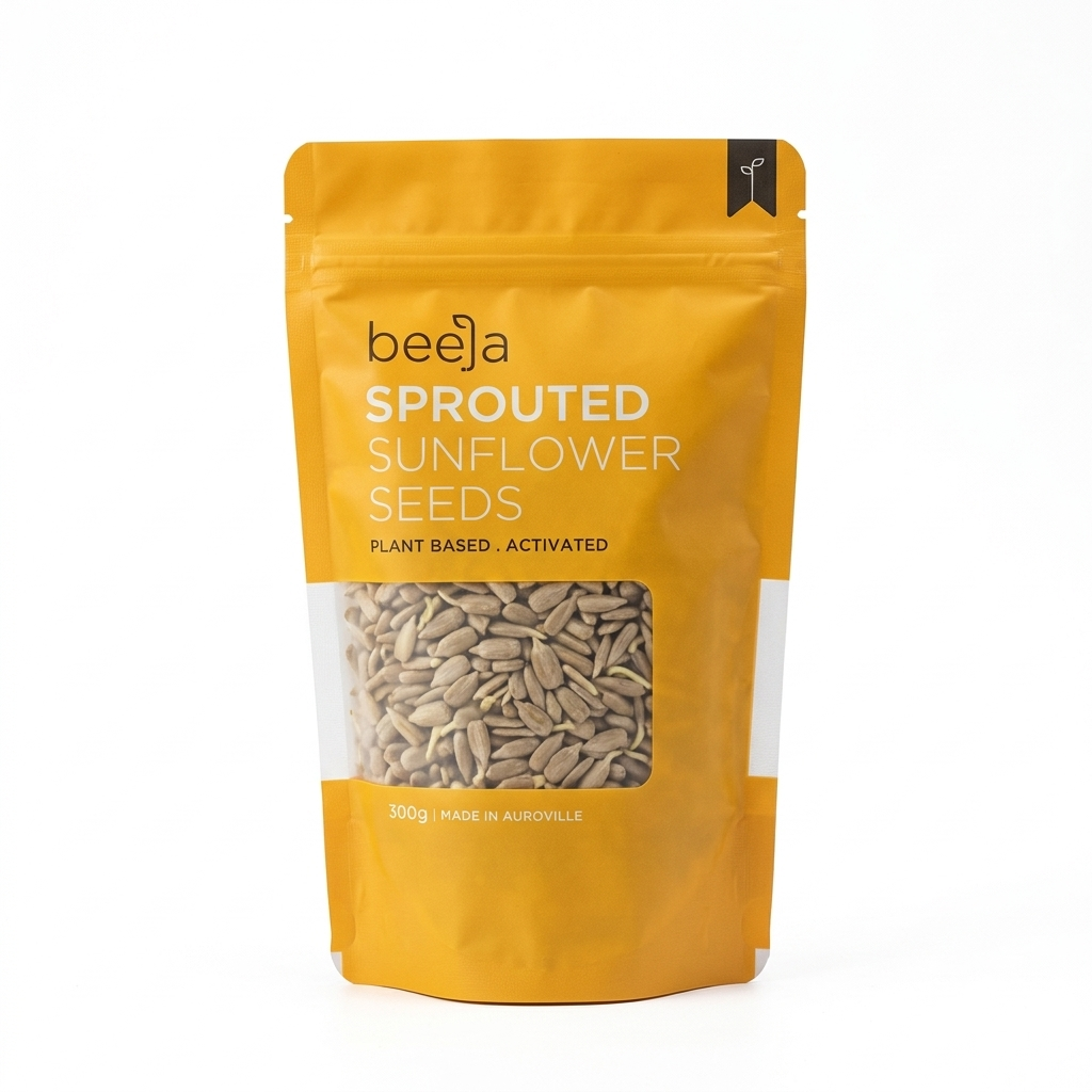 Sunflower Seeds | Sprouted – Raw – Natural – Vegan – Beeja – 200gm