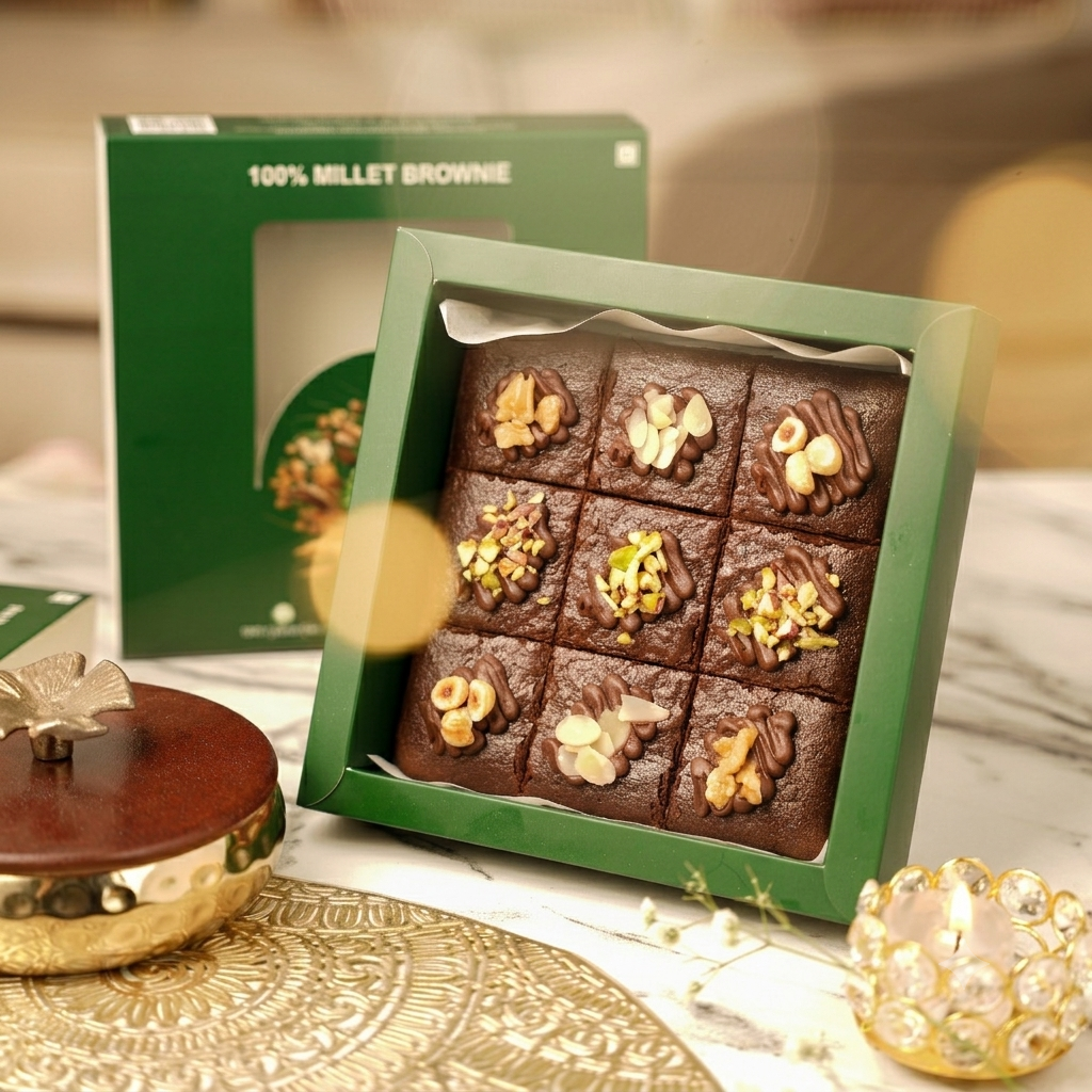 Cake | Super Food Millet Tea Cake (Double Choco) -100% Millet , High Protein And Fibre - Refined Sugar Free - The Organic Bakery -500gm