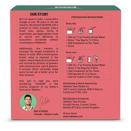 Sweet Cinnamon – Chai Tea – Vahdam – 15Tea Bags