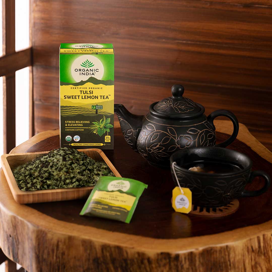 Tulsi Sweet Lemon Tea - Organic India - 25 Tea Bags