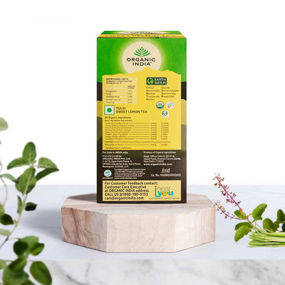 Tulsi Sweet Lemon Tea - Organic India - 25 Tea Bags