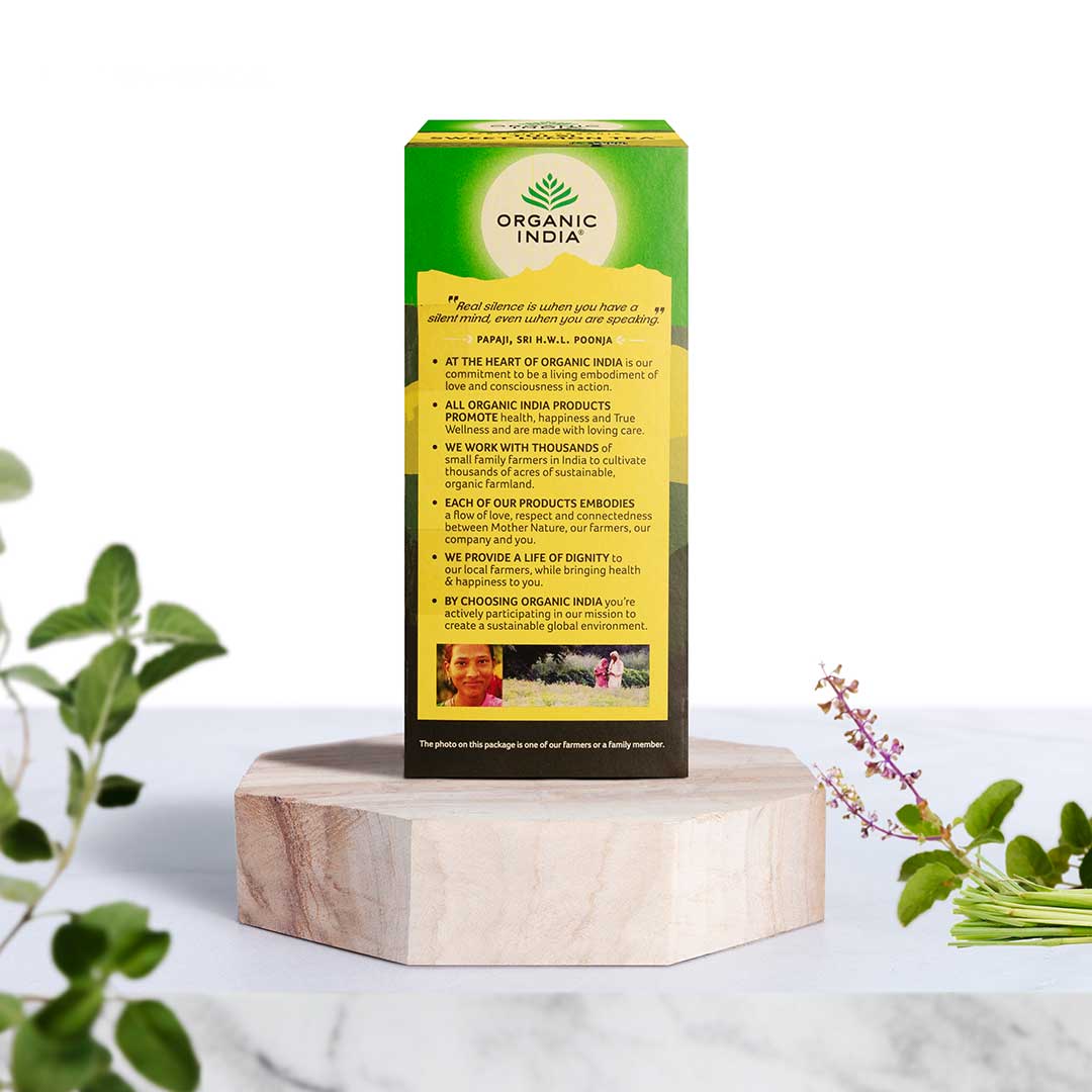 Tulsi Sweet Lemon Tea - Organic India - 25 Tea Bags