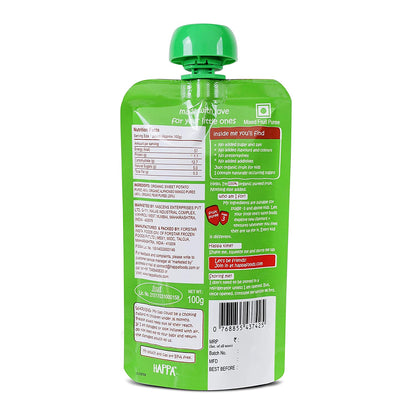 Puree | Sweet Potatoes, Mangoes &amp;amp; Pears Puree - Vegan, Gluten Free, No Added Sugar, No Salt, No Added Flavours, Colours &amp;amp; No Added Preservatives – Happa – 100gm