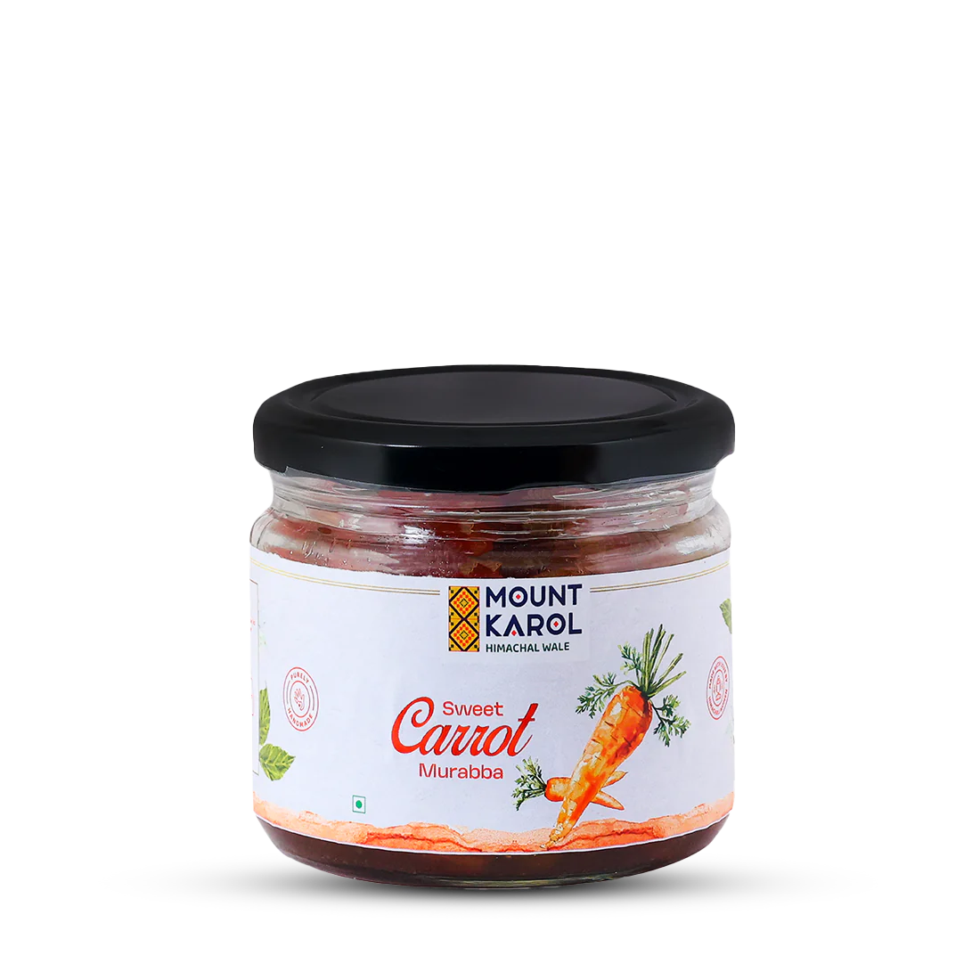 Murabba | Sweet Carrot Murabba - Pure Himalayan Flavor - No emulsifiers, Stabilisers, Nothing Artificial, No Flavour Enhancers, Colours &amp; No Artificial Preservatives - Mount Karol - 350gm