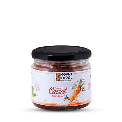 Murabba | Sweet Carrot Murabba - Pure Himalayan Flavor - No emulsifiers, Stabilisers, Nothing Artificial, No Flavour Enhancers, Colours &amp; No Artificial Preservatives - Mount Karol - 350gm