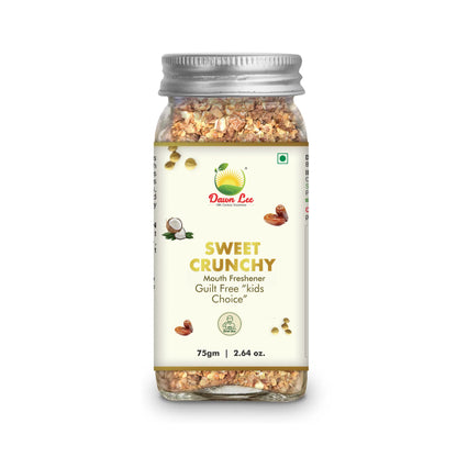 Mouth Freshener | Sweet Crunchy - Vegan, Mood Enhancer &amp; Support Relief From Spicy Food Induced Stomach Irritation - Dawn Lee - 75gm