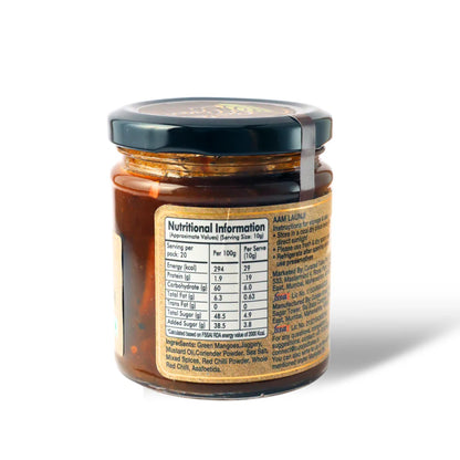 Spread | Sweet Sour Mango Relish - 100% Natural - Vegan, No Added Colours, Preservatives &amp; No Refined Sugar - Golden Grass - 200gm