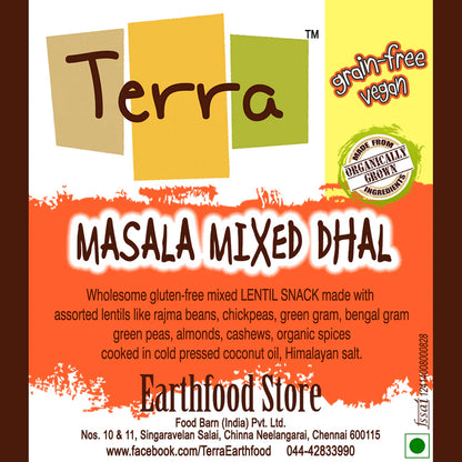 Masala Mixed Dhal - Vegan &amp; Gluen Free - Terra - 100gm