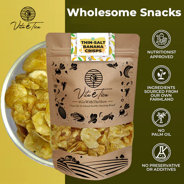 Chips | Thin Salt Banana Crisps - Baked - Chef&