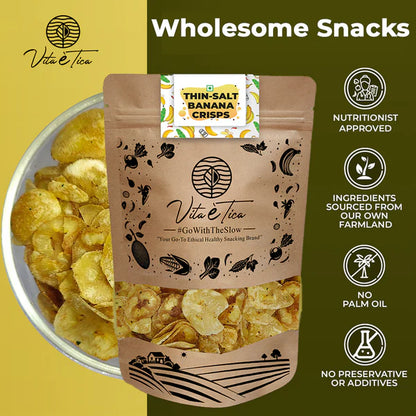 Chips | Thin Salt Banana Crisps - Baked - Chef&