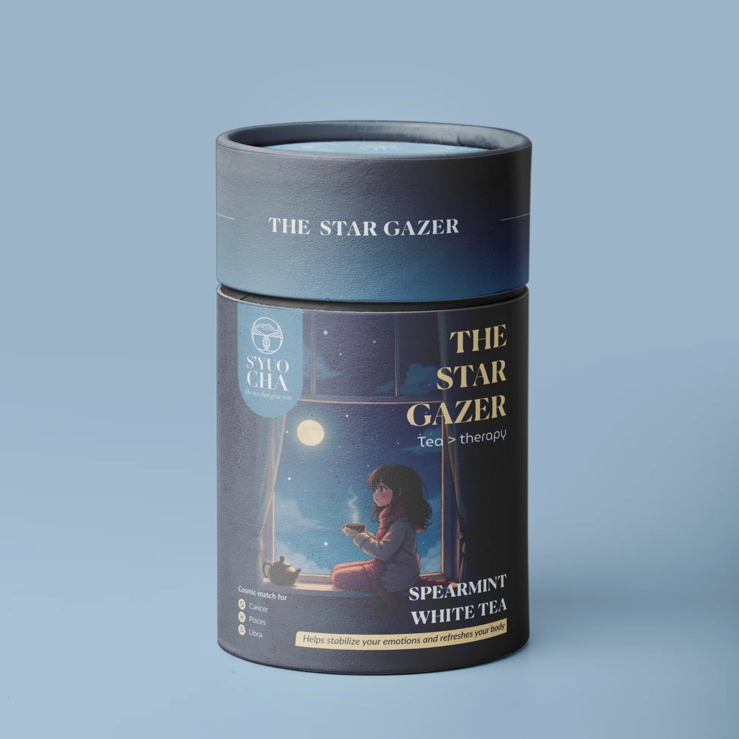 Tea |The Star Gazer -Spearmint White Tea -No Side Effects-No Artificial Coloring- No Added Preservatives - Syuo Cha - 30gm