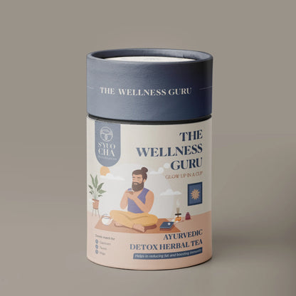 Tea |The Wellness Guru - Ayurvedic Detox Herbal Tea- Reducing Fat &amp; Boosting Immunity -No Side Effects-No Artificial Coloring- No Added Preservatives - Syuo Cha - 50gm