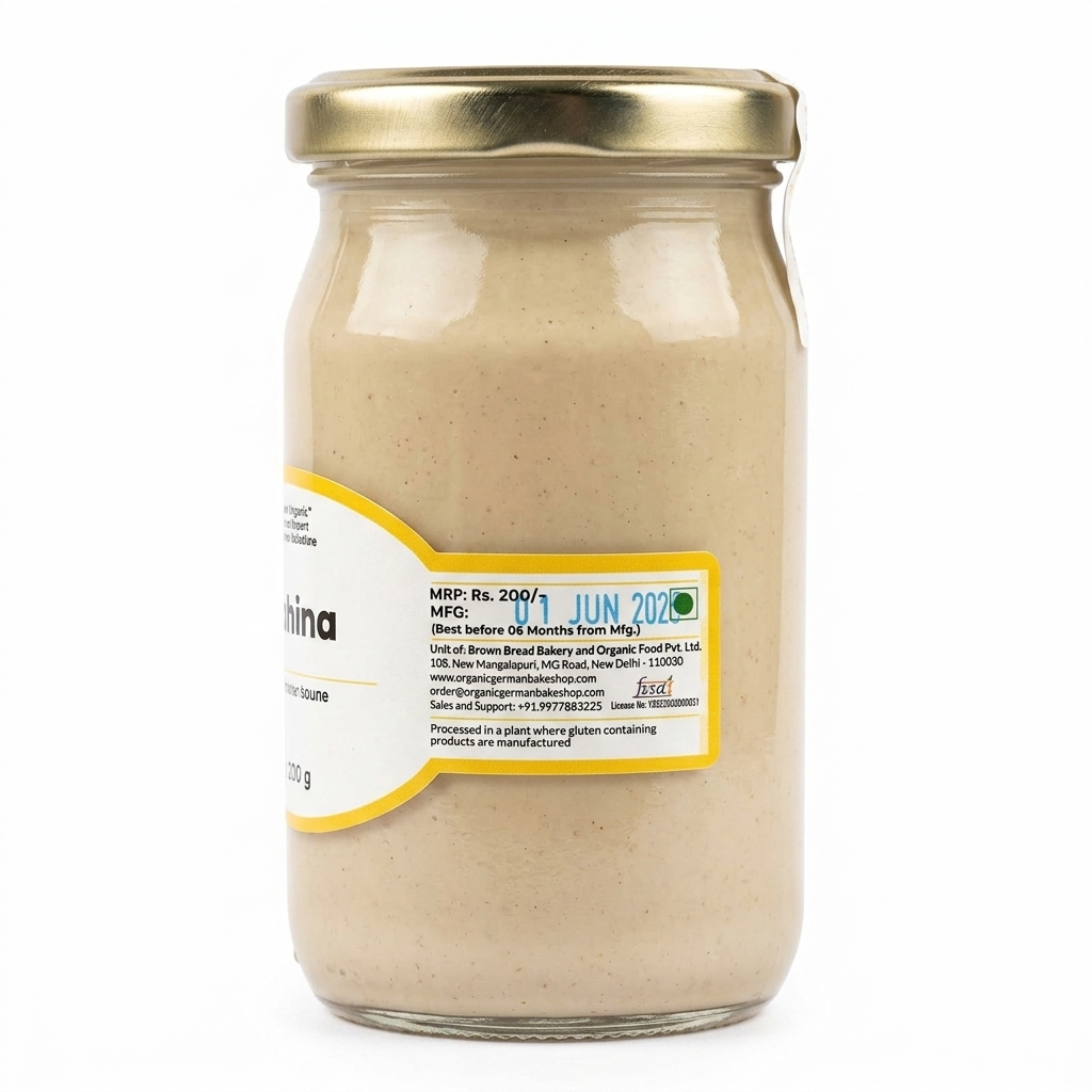 Tahina (Roasted Sesame) -Gluten Free, Vegan -No Preservatives - Organic German Bakeshop - 200gm