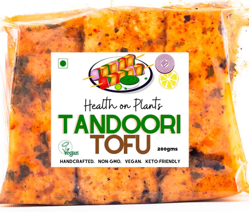 Tandoori Tofu | Handcrafted - 38gm Protein - Vegan & Keto Friendly - Health on Plants – 200gm