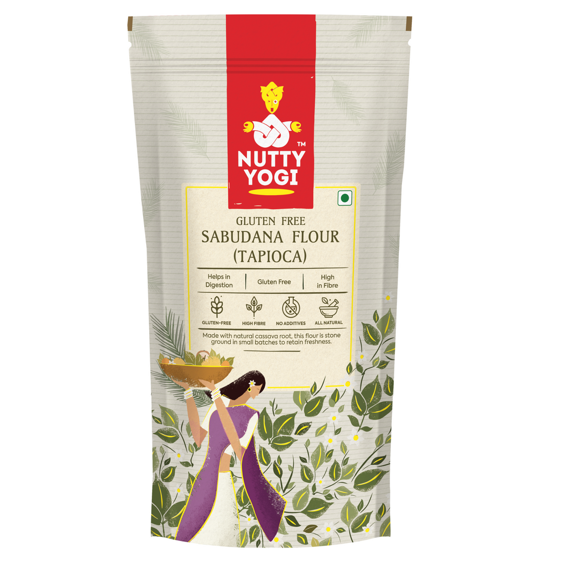 Tapioca Flour (Sabudana Atta) – All Natural – Gluten Free – Nutty Yogi – 1000gm