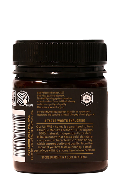 Honey | New Zealand Reserve Manuka Honey UMF 15+ MGO514+ - Antibiotic Free - Taylor Pass Honey - 250gm