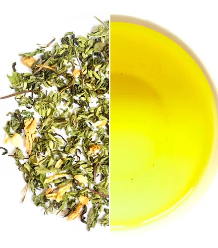Tea | After Meal (Digestive Green Tea) - Blend With Spearmint &amp; Fennel - Natural - No Artificial Flavors - Tassyam Organics - 35gm
