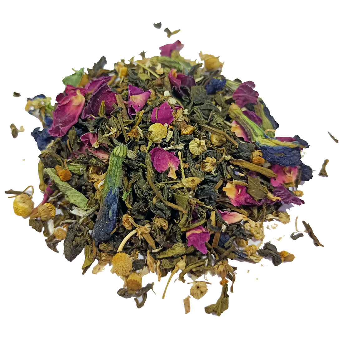 Tea | Azure Blue (Blend Of Exotic Blue Butterfly Pea, Chamomile &amp;amp; Green Tea) – Organic T-Tales – 50gm