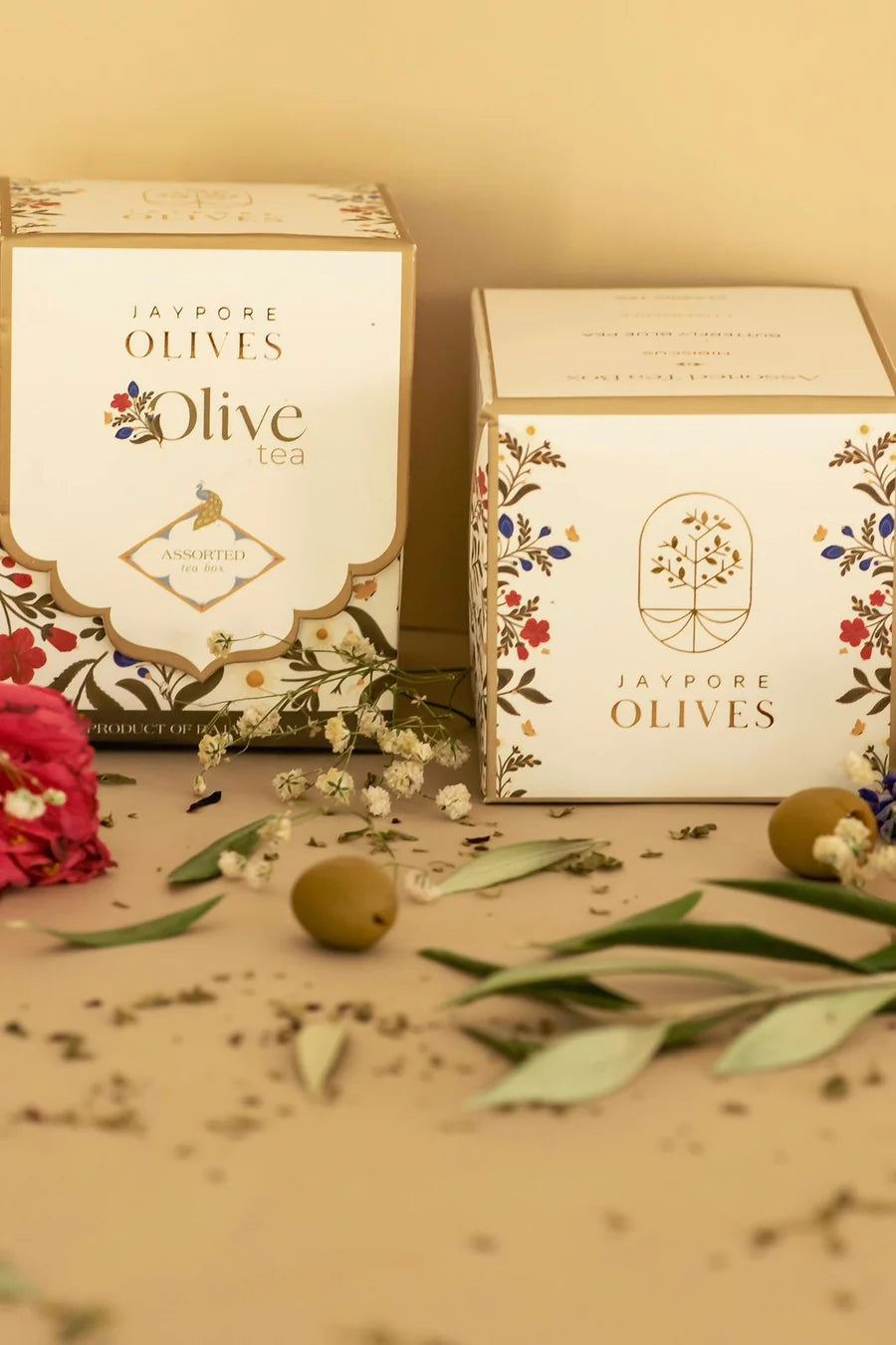 Tea | Assorted Olive Leaf Tea Box - Jaypore Olives-8 Tea Bag