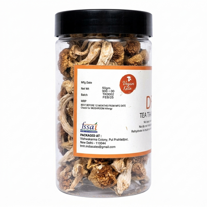 Mushroom | Tea Tree Mushroom (Dried Mushroom) -Vegan, Keto- 100% Natural - Chemical Free &amp; No Added Preservatives The Mushoom Hub - 50gm