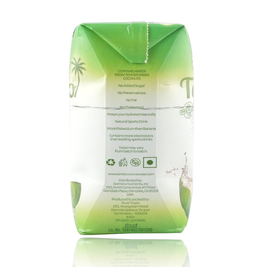 Tender Coconut Water – Natural - USA - No Added Sugar &amp;amp; Rich In Potassium - Tendo – 330ml