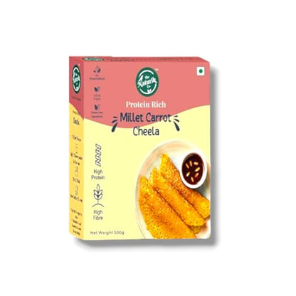 Cheela Mix | Millet Carrot Cheela - High In Protein And Fibre - Vegan, Gluten Free &amp;amp; No Added Preservatives - The Naturik Co - 250gm