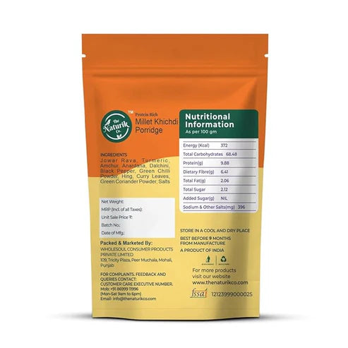 Millet Khichdi  | Masala Millet Khichdi - Vegan, Gluten Free, No Maida, No Sugar, No Palm Oil &amp;amp; No Added Preservatives – The Naturik Co – 250gm