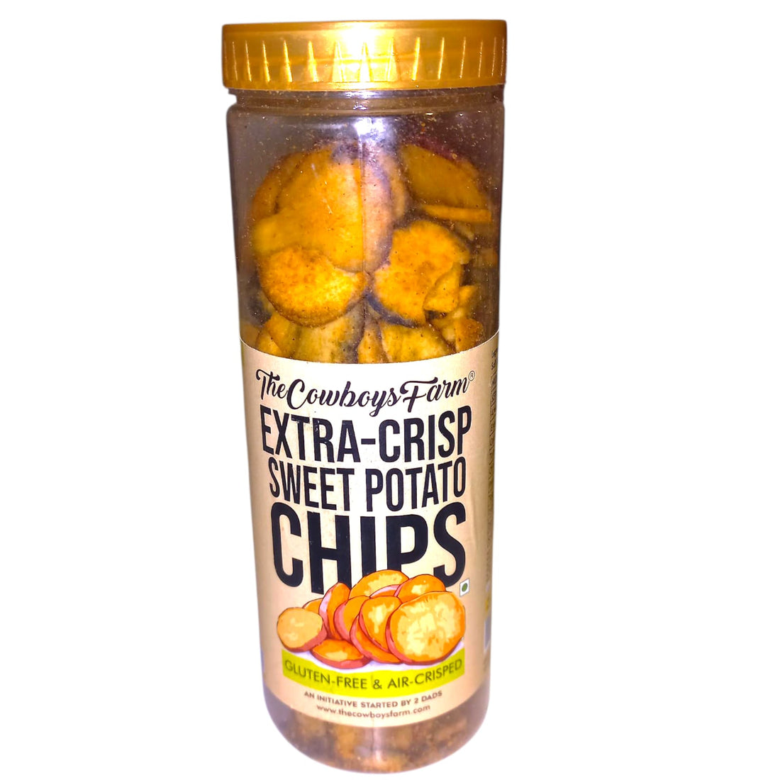 Chips | Extra Crisp Sweet Potato Chips - Gluten Free, No Palm Oil, No Onion. No Garlic & No Added Preservatives – The Cow Boys Farm – 150gm