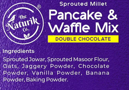 Millet Pancake &amp; Waffle Mix | Original Vanilla Banana - Vegan, Gluten Free, No Maida, No Sugar, No Palm Oil &amp; No Added Preservatives – The Naturik Co – 150gm