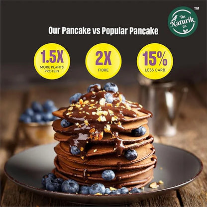 Millet Pancake &amp; Waffle Mix | Double Chocolate - Vegan, Gluten Free, No Maida, No Sugar, No Palm Oil &amp;amp; No Added Preservatives – The Naturik Co – 150gm
