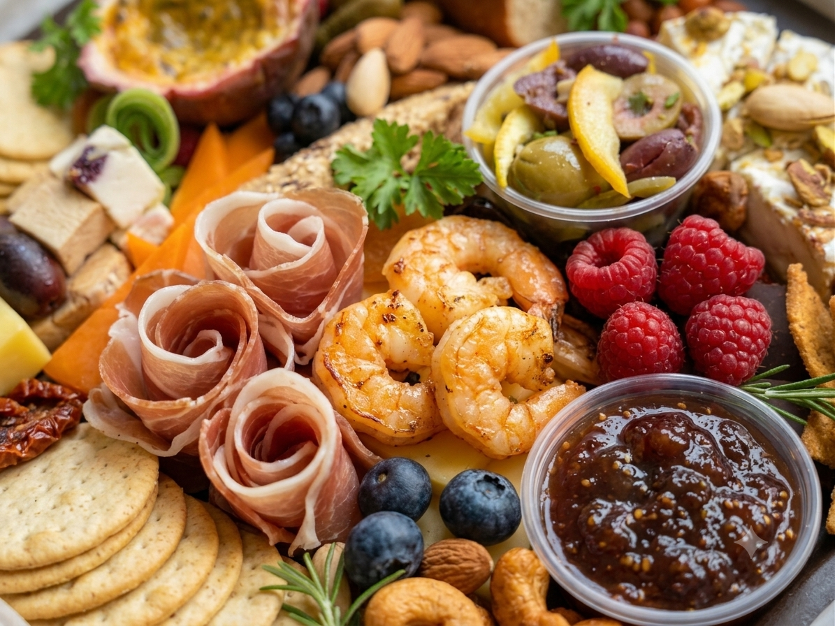 The Grazing Sage Gourmet Charcuterie Board- Luxury Artisanal Charcuterie &amp; Gourmet Gift Platter - No emulsifiers, Stabilisers, Nitrates &amp; No preservatives - Natural Ingredients