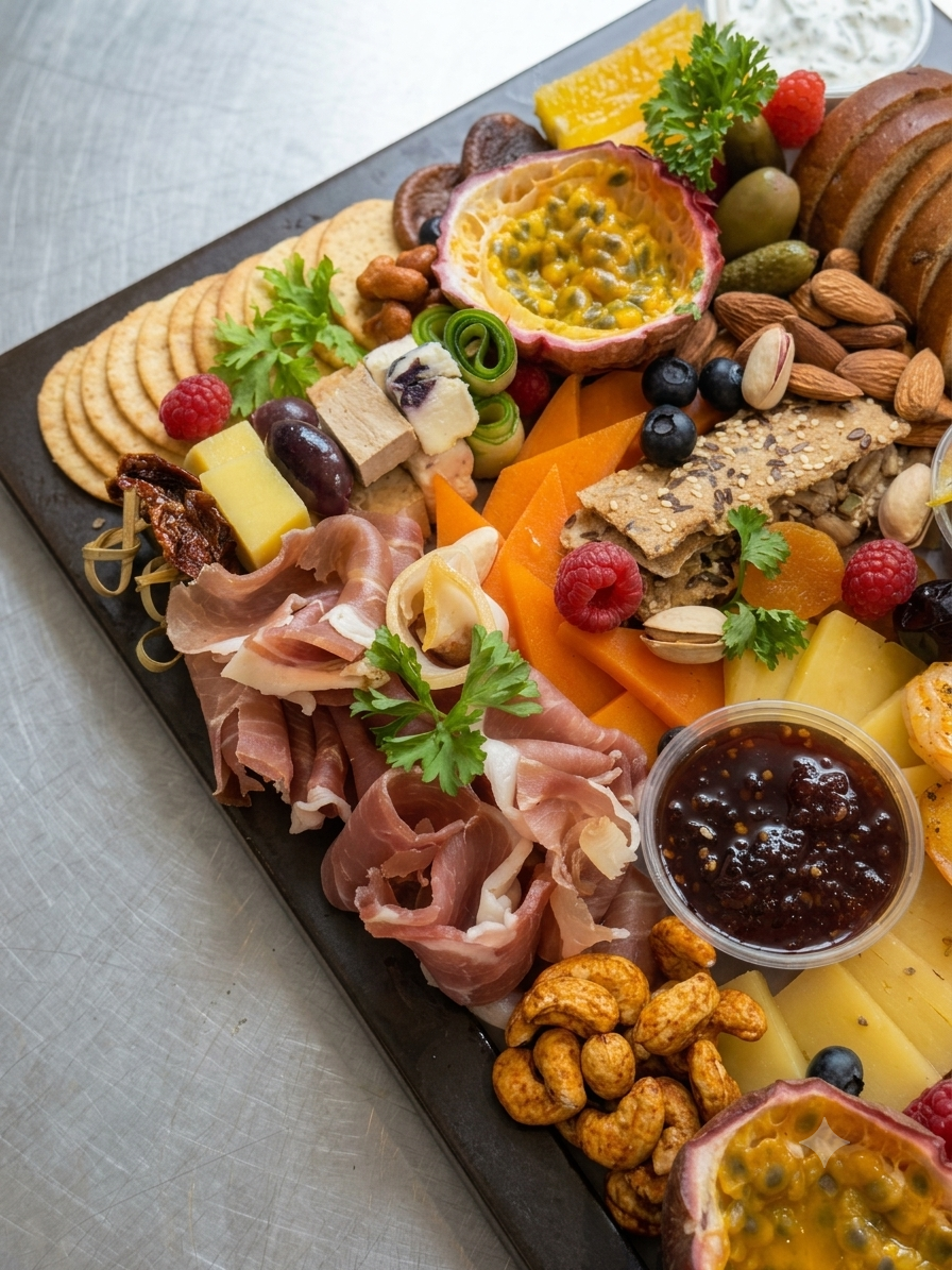 The Grazing Sage Gourmet Charcuterie Board- Luxury Artisanal Charcuterie &amp; Gourmet Gift Platter - No emulsifiers, Stabilisers, Nitrates &amp; No preservatives - Natural Ingredients