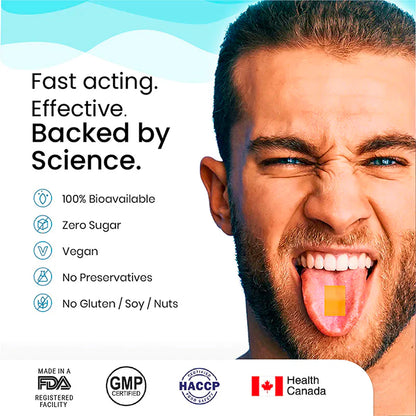 Throat Relief - Vegan &amp; Sugar Free - Wellbeing Nutrition - 30 Strips
