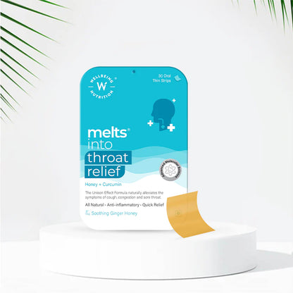 Throat Relief - Vegan &amp; Sugar Free - Wellbeing Nutrition - 30 Strips