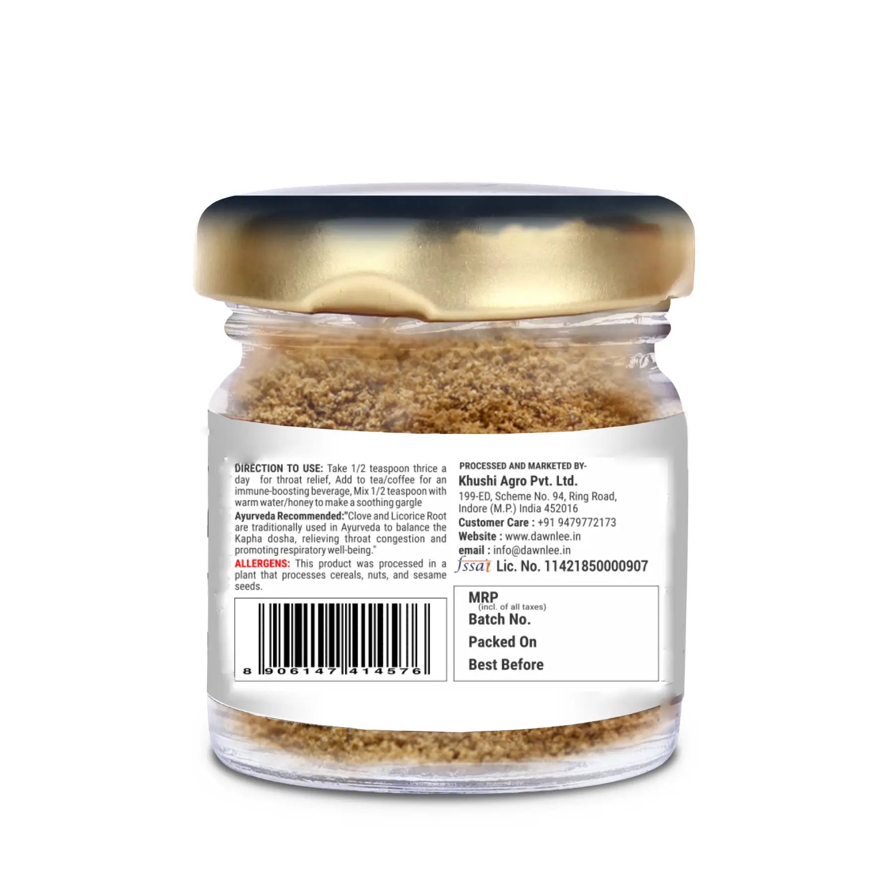 Throat Ease | A Potent Blend Of Liquorice And Clove - Dawn Lee - 20gm